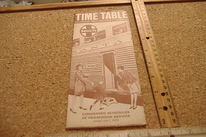 SANTA FE~THE ATCHISON TOPEKA & SANTA FE RAILWAY CO~TIME TABLE JULY 1, 1970 - Picture 1 of 12
