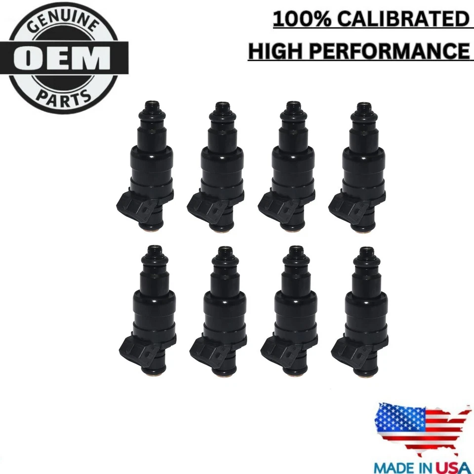 Set of 8 Siemens Fuel Injectors Fits 1992-1994 Dodge B250 5.9L V8 #53030262 - Image 1 of 4