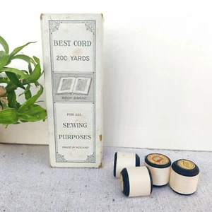 1940s Vintage Best Cord For All Sewing Cotton Thread Reels 12 Pcs Packed CB216 - Picture 1 of 11