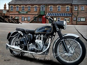 Velocette Viper, Motorcycle Art Impresión tamaño A4 - Imagen 1 de 1