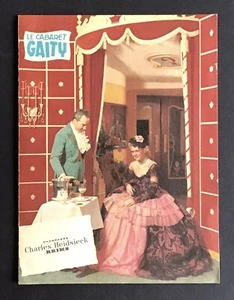 GAITY Cabaret de Bruxelles Plaquette publicitaire 13 x 10 cm 1950 Excellent état - Imagen 1 de 3