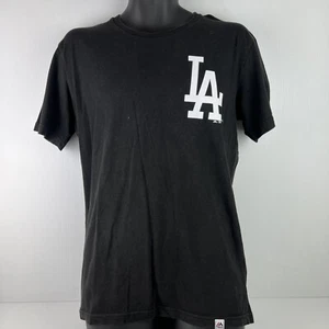 Majestic Los Angeles Dodgers MLB Licensed Graphic T-Shirt Mens M Black/White - Picture 1 of 8