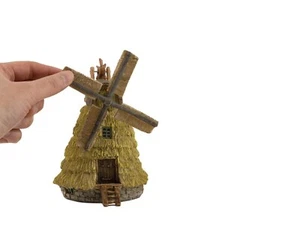 MICRO Miniature Old Fashioned Windmill for Fairies or Gnomes ~ Garden Figurines - Picture 1 of 5