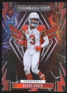 2023 Panini Phoenix Budda Baker #TB-BB FOOTBALL Cardinals /199 Thunderbirds Red - Picture 1 of 2