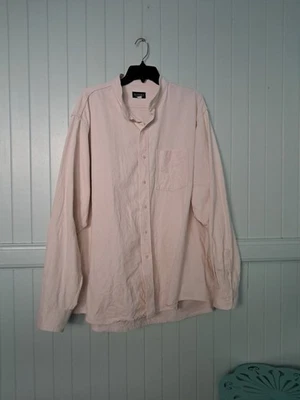 Vintage J. Peterman Co. Long Sleeve Shirt Mens XXL Button Up Band Collar Canvas - Image 1 of 4