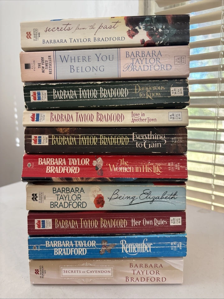 Lot of 10 Barbara Taylor Bradford - Mass Paperback Books - Free Shipping - Image 1 of 4