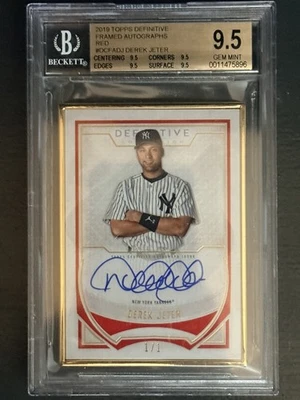 2019 Topps Definitive Derek Jeter #DCFADJ 1/1 BGS9.5 - Image 1 of 2