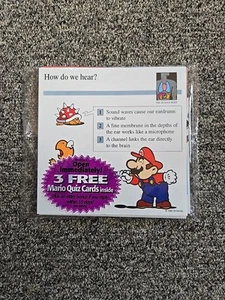 1995 Nintendo Super Mario Quiz 3 Karten NEWFIELD Publications Promo Pack Sealed - Bild 1 von 4