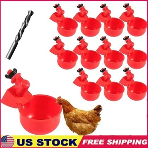 Tazas regadoras automáticas de pollo tazón para beber aves de corral pato pavo conejo alimentador - Imagen 1 de 6