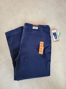 Pantalones para mujer Hilary Radley tiro medio pierna ajustada incorporados control abdominal, azul marino, XXL - Imagen 1 de 4