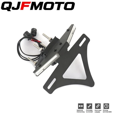 Soporte de matrícula de luz de señal LED trasera ordenada 2017-2024 para Kawasaki Z900 Foto 1 de 4