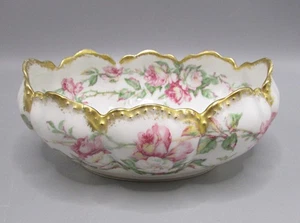 Haviland Open Sugar - Pink/Yellow Roses - Schleiger 1135-2  Blank 11 - Picture 1 of 6