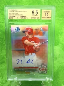 Nick Senzel AU 1st Refractor /499 - 2017 Bowman -Chrome Prospect #CPA-NS BGS 9.5 - Picture 1 of 4