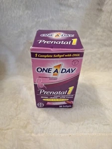 One-a-day prenatal 1 con cápsulas blandas de ácido fólico de Dha y hierro, 30 cápsulas blandas exp. 1/26 - Imagen 1 de 6