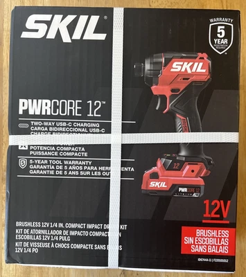 Skil PWRCORE 12™ Brushless 12V 1/4" Compact Impact Driver (ID6744A-11) FREE S&H! - Image 1 of 2