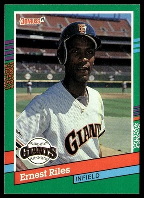 1991 Donruss Ernest Riles San Francisco Giants #461 - Image 1 of 2