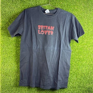 Seitan Lover Goth Vegan Black Metal Gr. M Veganismus Vegetarisch - Bild 1 von 6