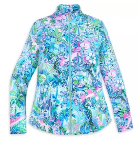 2025 Disney Parks Cinderella Jacke Lilly Pulitzer Small Leona Full Zip Castle - Bild 1 von 1