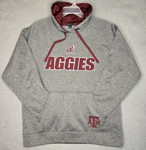 Texas A&M Aggies Hoodie Sweatshirt Reveille Collie Maskottchen - Herren Large - grau - Bild 1 von 10