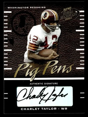 2003 Playoff Hogg Heaven Charley Taylor Auto Pig Pens /208 Redskins ZZ4337 - Image 1 of 2