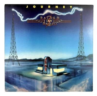 Journey Raised on Radio vinyl record LP 80s Classic Rock Pop Steve Perry 1986 EX - image 1 of 4