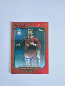 2023/24 Topps Liverpool Stephane Henchoz Auto /250 Autograph  - Bild 1 von 2