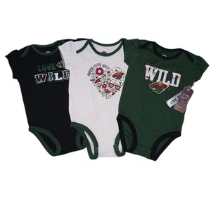 Minnesota Wild Infant 18M Body 3-teiliges Creeper Set Baby Mädchen 18M NHL Hockey - Bild 1 von 11