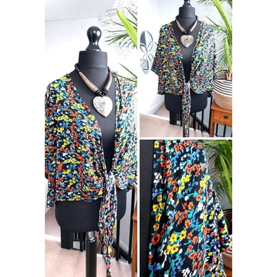 SIMPLY BE Ladies shrug cardigan size 24  XL BOHO Festival Hippie edgy WOMENS - Image 1 of 4