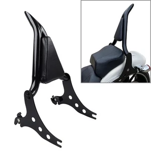 Sissy Bar Passagier Rückenlehne Pad Für Harley Fat Boy Lo FLSTFB 10-17 Softail - Picture 1 of 14