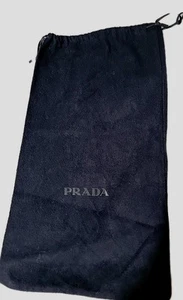 PRADA NAVY BLUE FLANNEL DUST BAG FOR SHOES OR CLUTCH DUSTBAG PURSE 8" x 15" - Picture 1 of 7