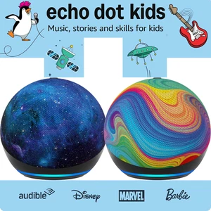 New Amazon - Echo Dot (5th Gen) Kids | Designed for kids, with parental controls - Picture 1 of 19