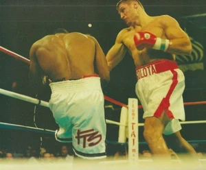 ANDREW GOLOTA vs. MICHAEL GRANT 8x10 FIGHT ACTION PHOTOGRAPH TRUMP TAJ MAHAL - Picture 1 of 2