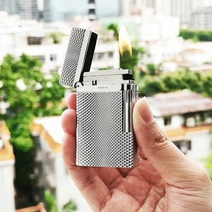 Encendedor de llama suave latón grabado herramientas para fumar para hombre regalo - Imagen 1 de 5