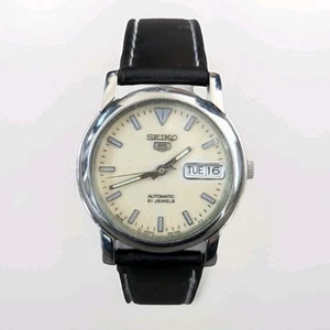 1990's Seiko 5 Original Automatic Watch with Glow In Dark Dial and Hands - Picture 1 of 6