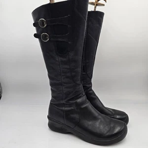 Scarpe stivali alti Keen Bern Baby Bern da donna taglia 9 39,5 in pelle nera con cerniera usate in ottime condizioni - Foto 1 di 10