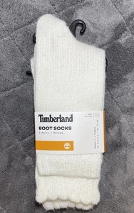 Timberland cremefarbene gepolsterte Stiefelsocken 2 Paar neu mit Etikett - Bild 1 von 5