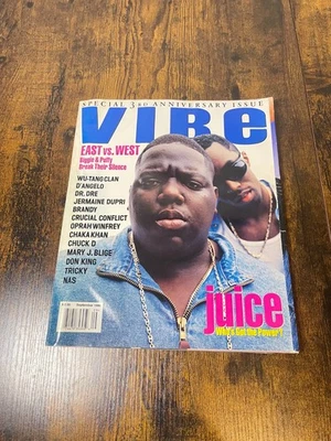 September 1996 Vibe Magazine East vs West Feud Tupac Suge Knight Notorious BIG - Image 1 of 4