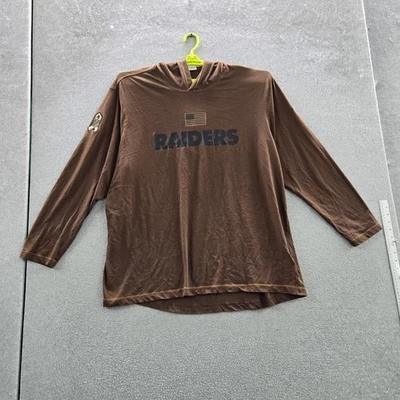 Las Vegas Raiders Men Hoodie 3XL Brown Salute To Service Nike Flag Dri-Fit - Image 1 of 4