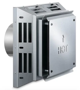 Zonon Direct Vent horizontale quadratische Abschlusskappe 4 x 6-5/8, Schwerlast verzinkt - Bild 1 von 1