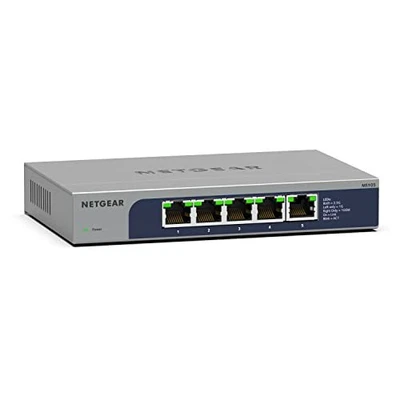 NETGEAR MS105-100JPS Unmanaged Switch, 5-Port, 2.5G, Metal Housing, Quiet Fanles - Image 1 of 4