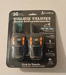 Cobra Walkie Talkies ACXT145 Rechargeable 16 Mile Range Two Way Radio New - Zdjęcie 1 z 3