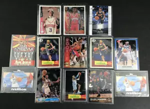 Allen Iverson 13 Karten Set ROOKIES, Topps, Fleer, Oberdeck Chrom Trikot - Bild 1 von 11