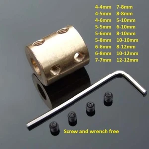 14mm/16mm/20mm Copper Shaft Coupling Rigid Coupling Coupler Motor Connector DIY - Picture 1 of 2
