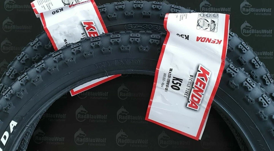 KENDA K-50 16 Zoll 57-305 Fahrrad Reifen - Schwarz