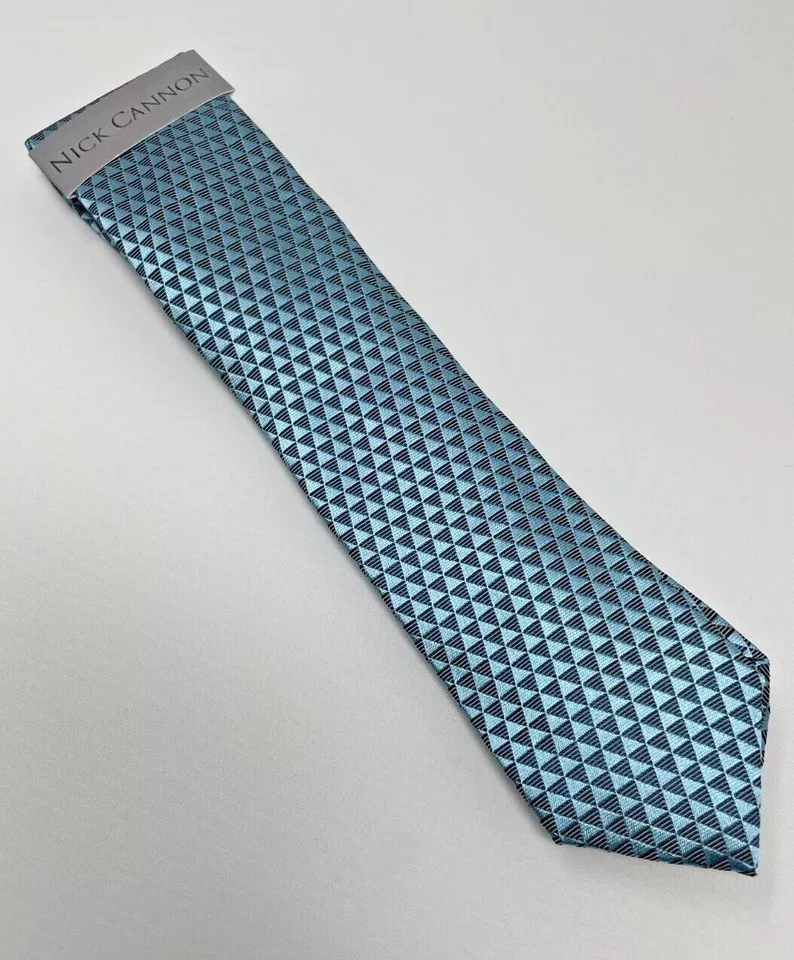 Nuevas corbatas Nick Cannon patrón triangular geométrico 60" x 2 1/2" Foto 1 de 2