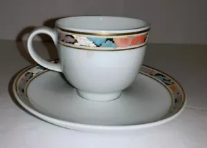 Taza y platillo vintage HUTSCHENREUTHER ALEMANIA GALLERIA BOLONIA - Imagen 1 de 12