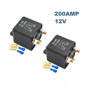 2 Stk 12V 200A KFZ Automobil Starter Relais Schwerlast Split-Schalter Steuerung - Bild 1 von 7
