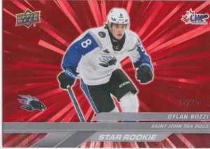 2024-25 Upper Deck CHL Star Rookie Outburst Red # 351 Dylan Rozzi SP 22/25 - Bild 1 von 1