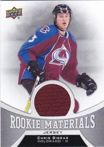 CHRIS BIGRAS 2016-17 16-17 UPPER DECK 2 ROOKIE MATERIALS RED COLORADO - Picture 1 of 1