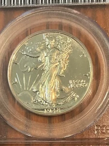 PCGS PR65 1938 WALKING LIBERTY HALF DOLLAR CHOICE GEM PROOF BEAUTIFUL - Picture 1 of 3